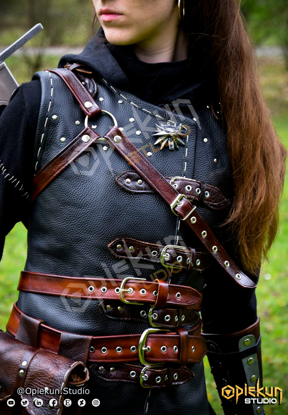 Feline Witcher Armor Set Unisex / READY TO SHIP